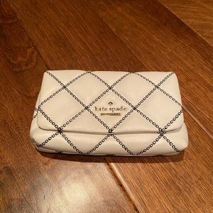 Kate Spade black & white clutch/crossbody purse